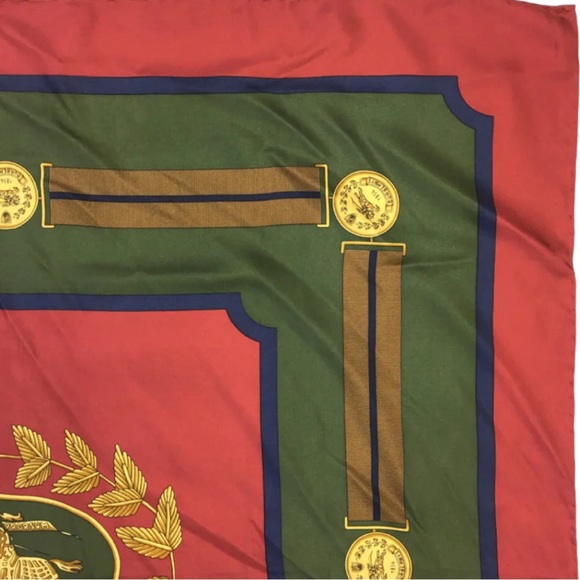 BURBERRY Medal Motif Multicolor  Silk Scarf  #1257628 - Picture 4 of 7